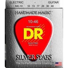 Струни для електрогітари DR SIE-10 Silver Stars Medium Coated 10/46