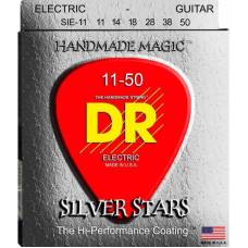 Струни для електрогітари DR SIE-11 Silver Stars Heavy Coated 11/50