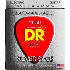 Струны для электрогитары DR SIE-11 Silver Stars Heavy Coated 11/50