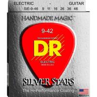 Струны для электрогитары DR SIE-9-46 Silver Stars Light & Heavy Coated 9/46