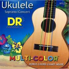 Струны для укулеле DR Multi-Color UMCSC Soprano/Concert