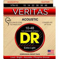 Струны для акустической гитары DR VTA-10 Veritas Phosphor Bronze Extra Light 10/48