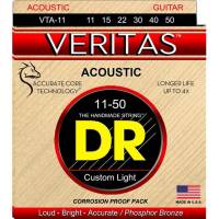 Струни для акустичної гітари DR VTA-11 Veritas Phosphor Bronze Custom Light 11/50
