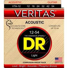 Струны для акустической гитары DR VTA-12 Veritas Phosphor Bronze Light 12/54