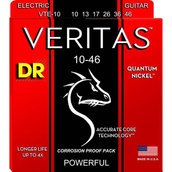 Струни для електрогітари DR VTE-10 Veritas Quantum Nickel 10/46