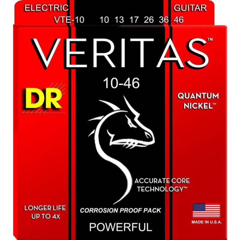 Струни для електрогітари DR VTE-10 Veritas Quantum Nickel 10/46