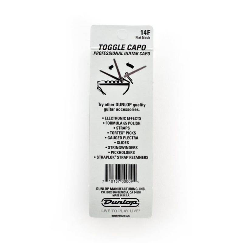 Каподастр Dunlop 14FD Toggle Professional Capo Flat