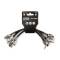 Інструментальний кабель Dunlop 3PDCP06 MXR Patch Cable 0.15m (6in) (Right Angle) (3 шт.)