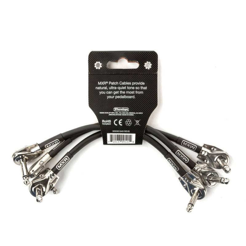 Кабель инструментальный Dunlop 3PDCP06 MXR Patch Cable 0.15m (6in) (Right Angle) (3 шт.)