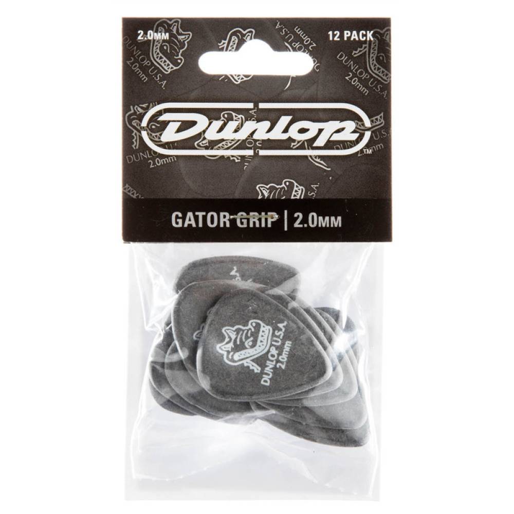 Медіатори Dunlop 417P2.0 Gator Grip Player's Pack 2.0 mm (12 шт.)