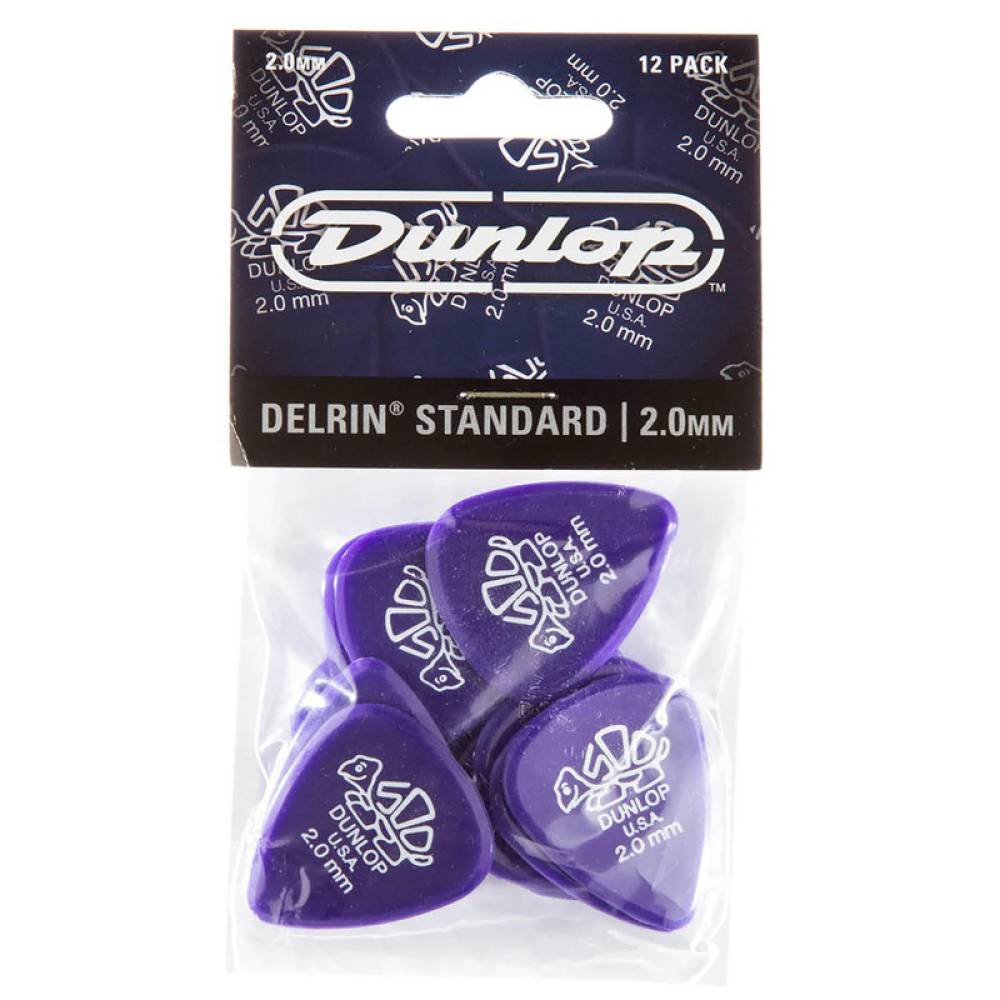 Медиаторы Dunlop 41P2.0 Delrin 500 Standard Plectrum Player's Pack 2.0 mm (12 шт.) Медиаторы Dunlop 41P2.0 Delrin 500 Standard Plectrum Player's Pack 2.0 mm (12 шт.)