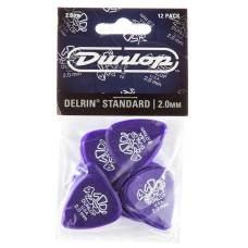 Медіатори Dunlop 41P2.0 Delrin 500 Standard Plectrum Player's Pack 2.0 mm (12 шт.)