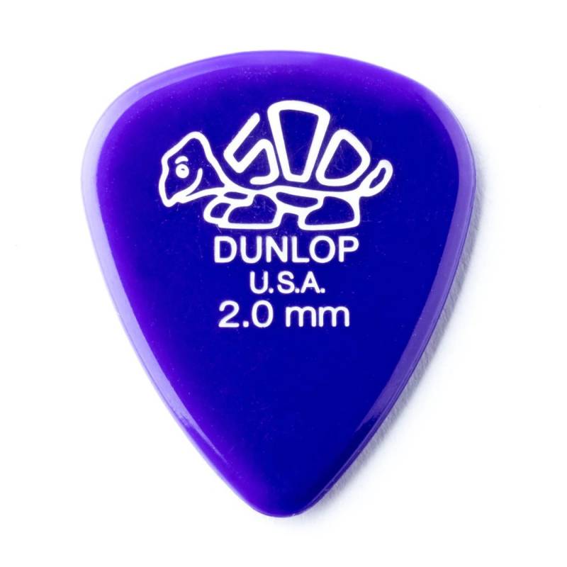 Медиаторы Dunlop 41P2.0 Delrin 500 Standard Plectrum Player's Pack 2.0 mm (12 шт.)