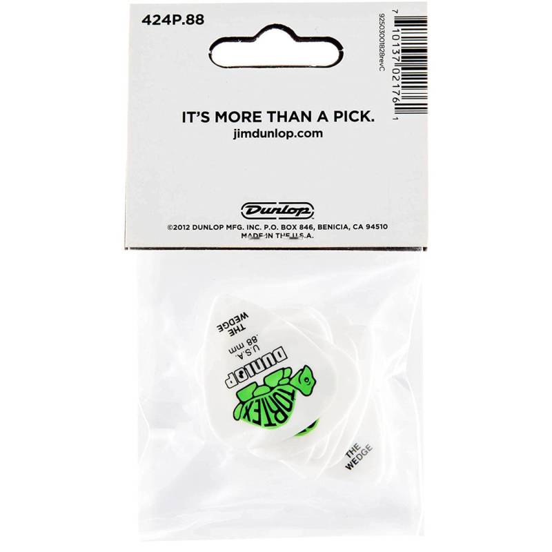 Медиаторы Dunlop 424P.88 Tortex Wedge Player's Pack 0.88 mm (12 шт.)