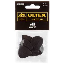 Медіатори Dunlop 427P2.0 Ultex Jazz III Player's Pack 2.0 mm (6 шт.)