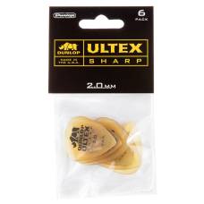 Медіатори Dunlop 433P2.0 Ultex Sharp Player's Pack 2.0 mm (6 шт.)