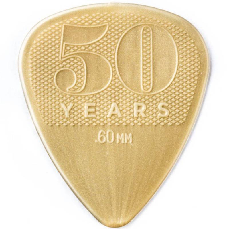 Медіатори Dunlop 442P.60 50th Anniversary Gold Nylon Player's Pack 0.60 mm (12 шт.)