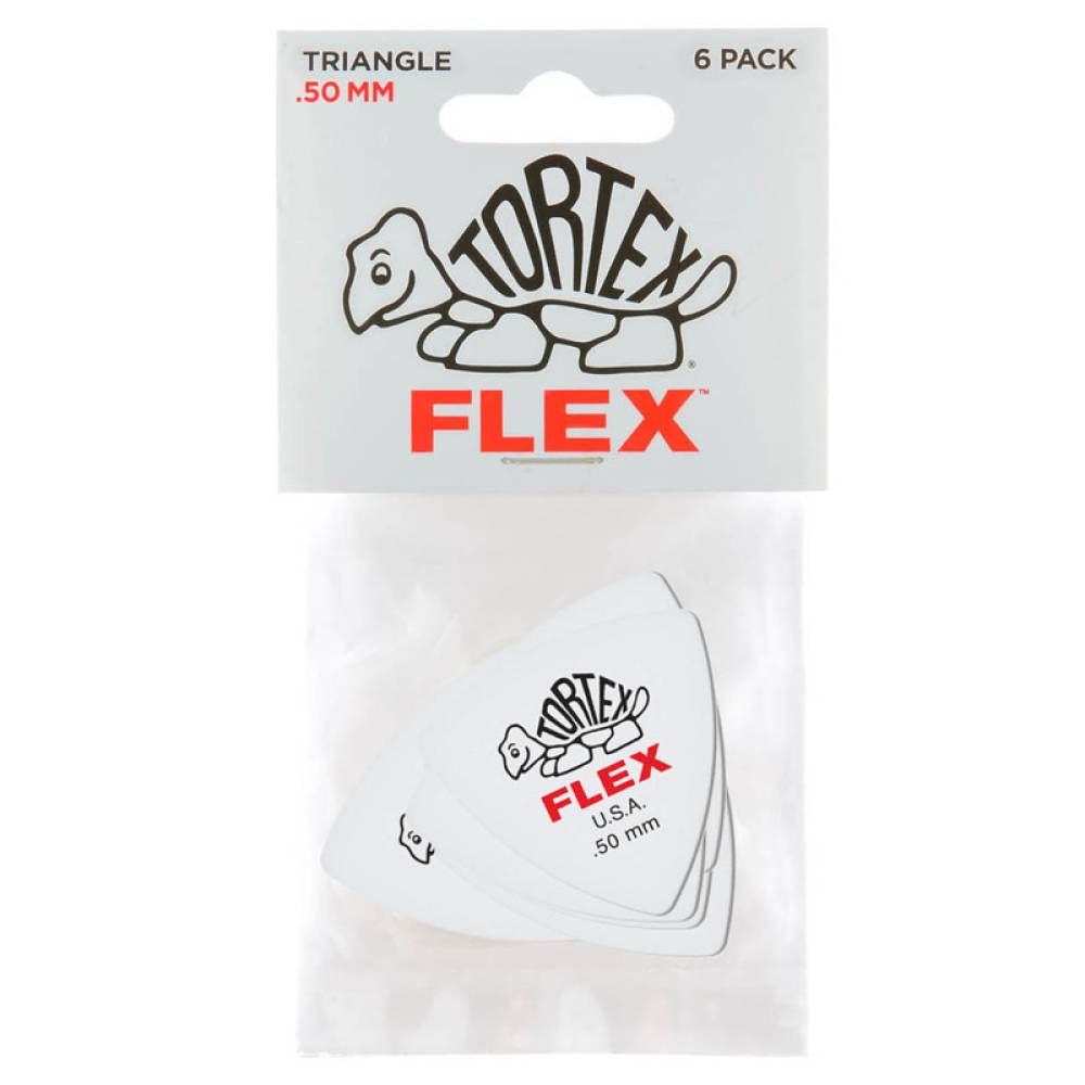 Медіатори Dunlop 456P.50 Tortex Flex Triangle Player's Pack 0.50 mm (6 шт.)