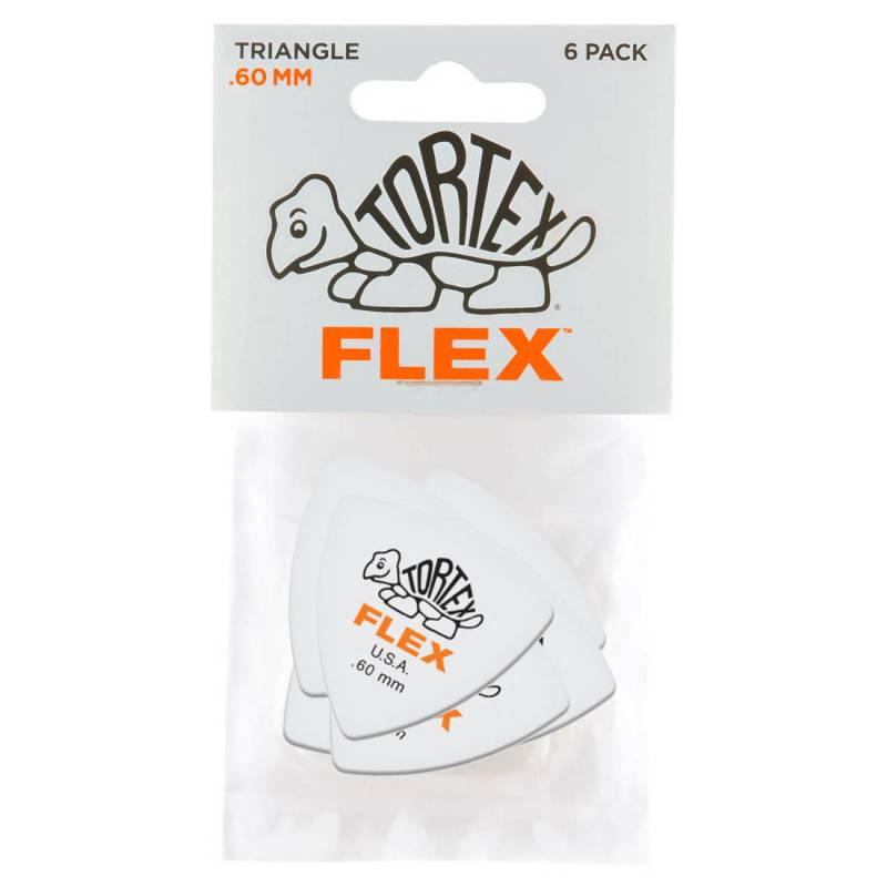 Медіатори Dunlop 456P.60 Tortex Flex Triangle Player's Pack 0.60 mm (6 шт.)