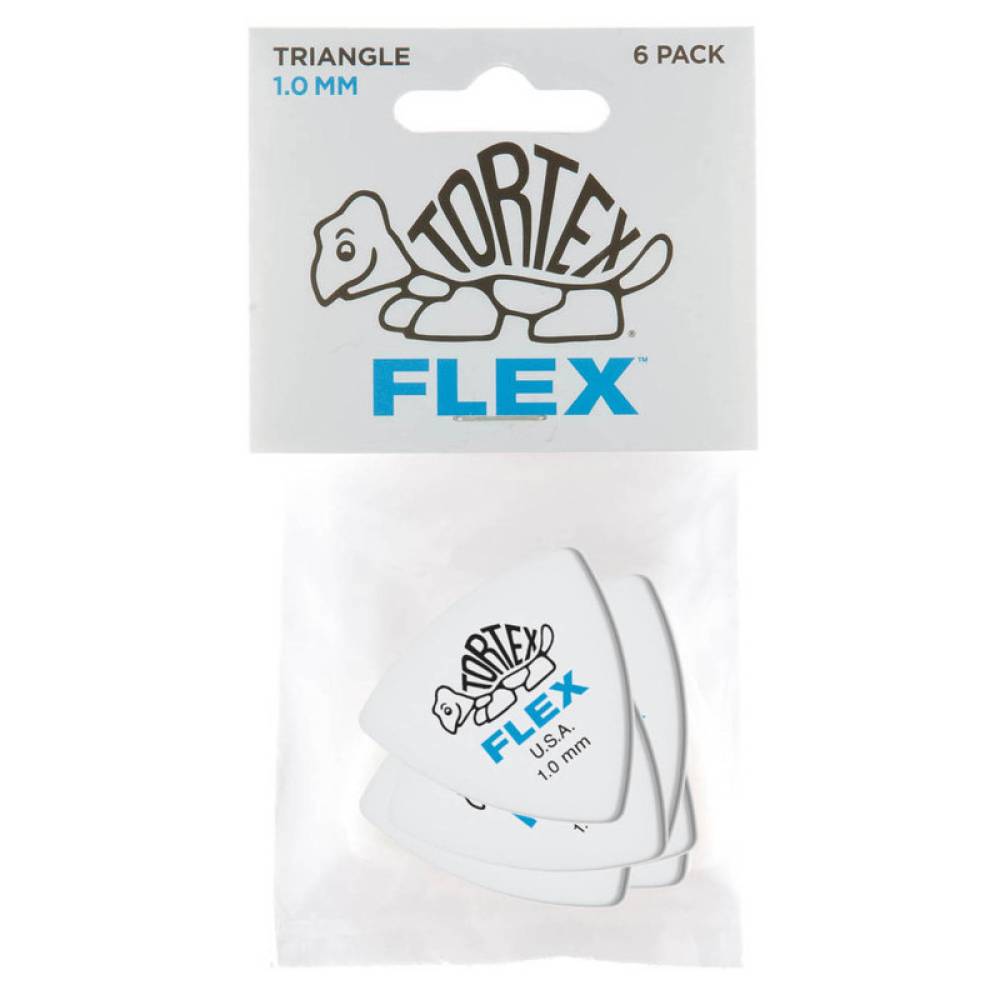 Медіатори Dunlop 456P1.0 Tortex Flex Triangle Player's Pack 1.0 mm (6 шт.)