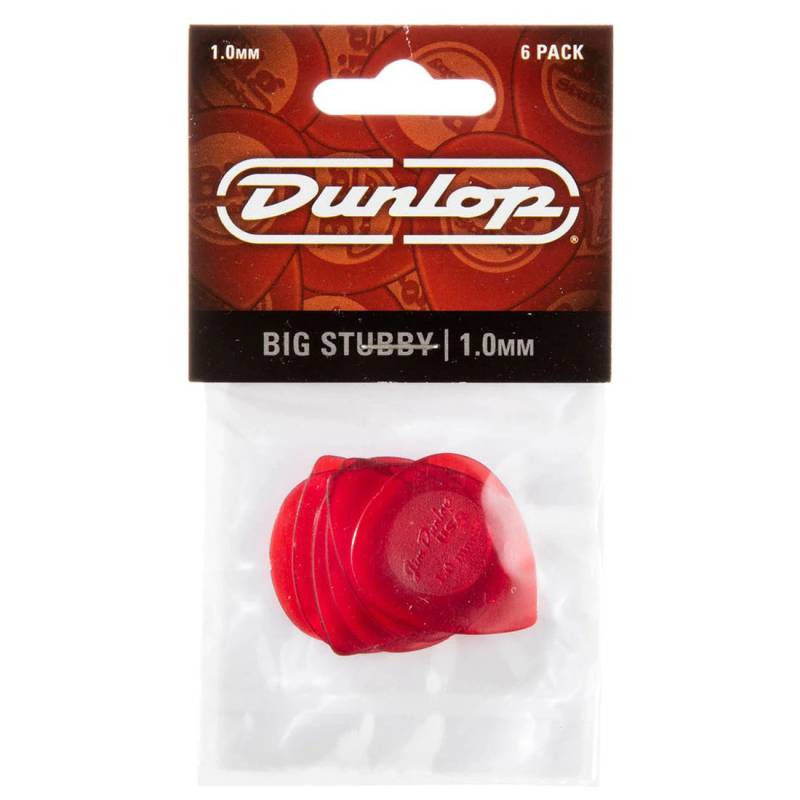 Медиаторы Dunlop 475P1.0 Big Stubby Player's Pack 1.0 mm (6 шт.)