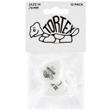 Медиаторы Dunlop 478P0.73 Tortex White Jazz III Player's Pack 0.73 mm (12 шт.)
