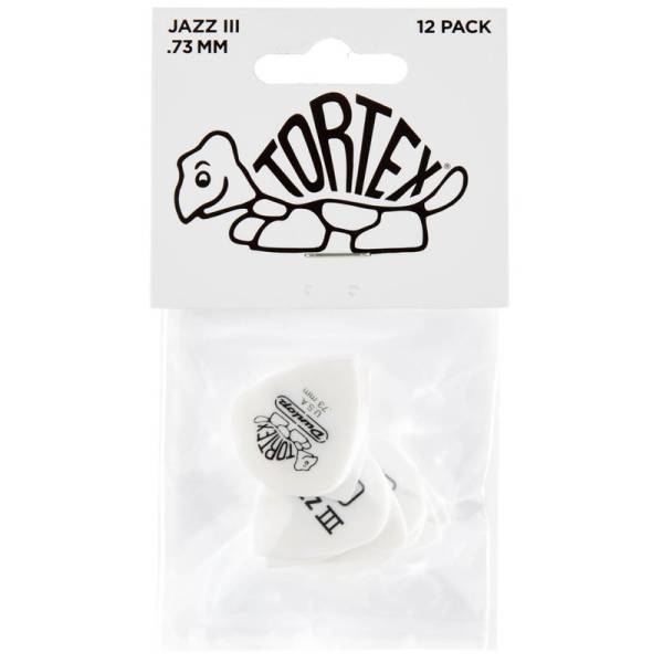 Медиаторы Dunlop 478P0.73 Tortex White Jazz III Player's Pack 0.73 mm (12 шт.)