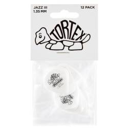 Медіатори Dunlop 478P1.35 Tortex White Jazz III Player's Pack 1.35 mm (12 шт.)