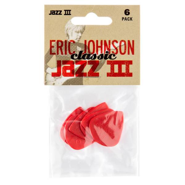 Медиаторы Dunlop 47PEJ3N Eric Johnson Jazz III Player's Pack (6 шт.)