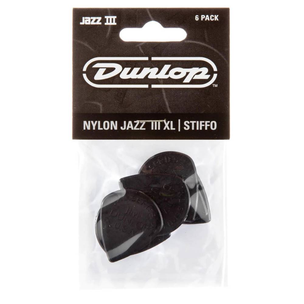 Медіатори Dunlop 47PXLS Nylon Jazz III Player's Pack 1.38 mm (6 шт.)