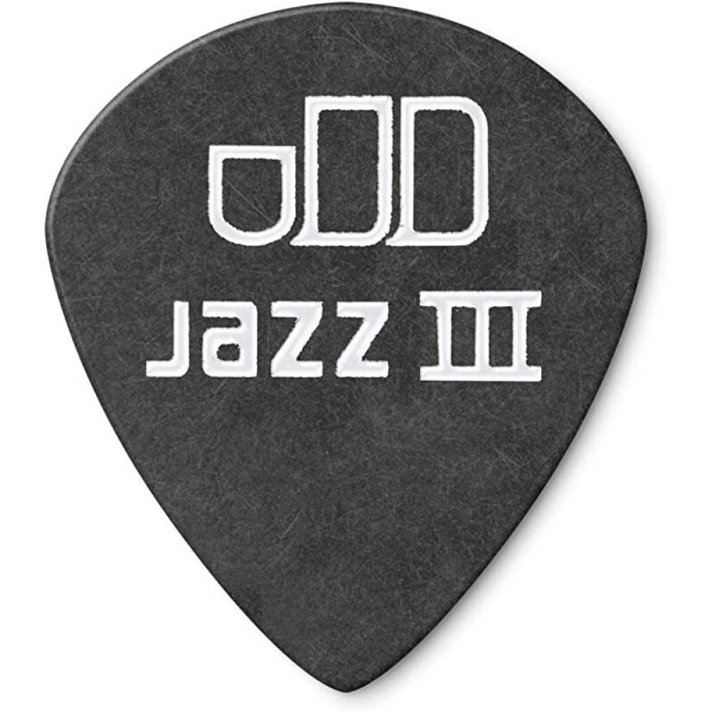 Медіатори Dunlop 482P0.60 Tortex Pitch Black Jazz III Player's Pack 0.60 mm (12 шт.)