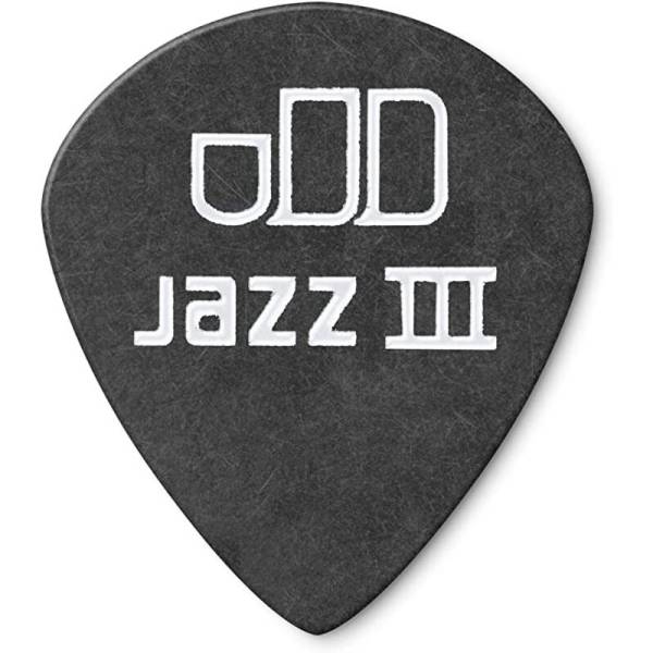Медиаторы Dunlop 482P0.60 Tortex Pitch Black Jazz III Player's Pack 0.60 mm (12 шт.)