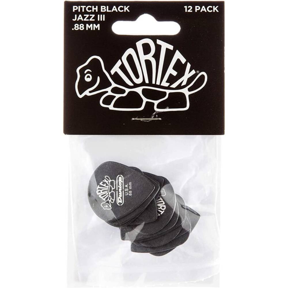 Медиаторы Dunlop 482P0.88 Tortex Pitch Black Jazz III Player's Pack 0.88 mm (12 шт.) Медиаторы Dunlop 482P0.88 Tortex Pitch Black Jazz III Player's Pack 0.88 mm (12 шт.)