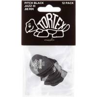 Медіатори Dunlop 482P0.88 Tortex Pitch Black Jazz III Player's Pack 0.88 mm (12 шт.)