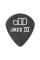 Медиаторы Dunlop 482P1.0 Tortex Pitch Black Jazz III Player's Pack 1.0 mm (12 шт.)