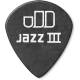 Медіатори Dunlop 482P1.14 Tortex Pitch Black Jazz III Player's Pack 1.14 mm (12 шт.)
