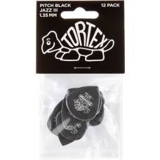 Медіатори Dunlop 482P1.35 Tortex Pitch Black Jazz III Player's Pack 1.35 mm (12 шт.)