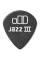 Медіатори Dunlop 482P1.35 Tortex Pitch Black Jazz III Player's Pack 1.35 mm (12 шт.)