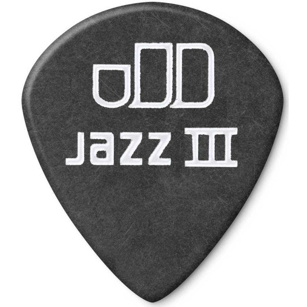 Медиаторы Dunlop 482P1.5 Tortex Pitch Black Jazz III Player's Pack 1.5 mm (12 шт.)