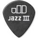 Медиаторы Dunlop 482P1.5 Tortex Pitch Black Jazz III Player's Pack 1.5 mm (12 шт.)