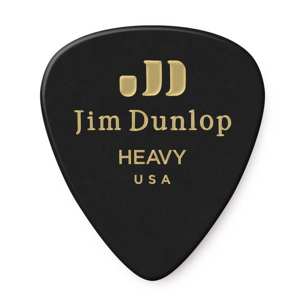 Медіатори Dunlop 483P03HV Genuine Celluloid Black Heavy Player's Pack (12 шт.)