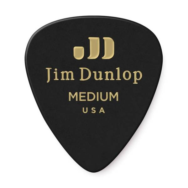 Медиаторы Dunlop 483P03MD Genuine Celluloid Black Medium Player's Pack (12 шт.)