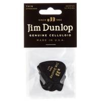 Медіатори Dunlop 483P03TH Genuine Celluloid Black Thin Player's Pack (12 шт.)