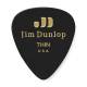 Медіатори Dunlop 483P03TH Genuine Celluloid Black Thin Player's Pack (12 шт.)