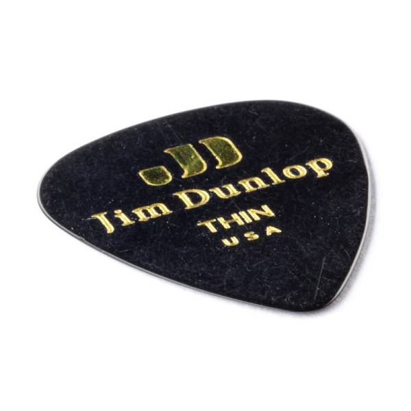 Медиаторы Dunlop 483P03TH Genuine Celluloid Black Thin Player's Pack (12 шт.)