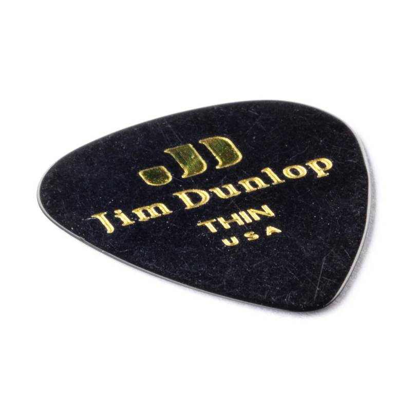 Медіатори Dunlop 483P03TH Genuine Celluloid Black Thin Player's Pack (12 шт.)