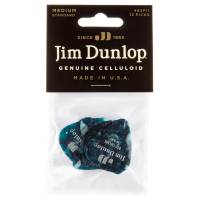 Медіатори Dunlop 483P11MD Genuine Celluloid Turquoise Pearloid Medium Player's Pack (12 шт.)