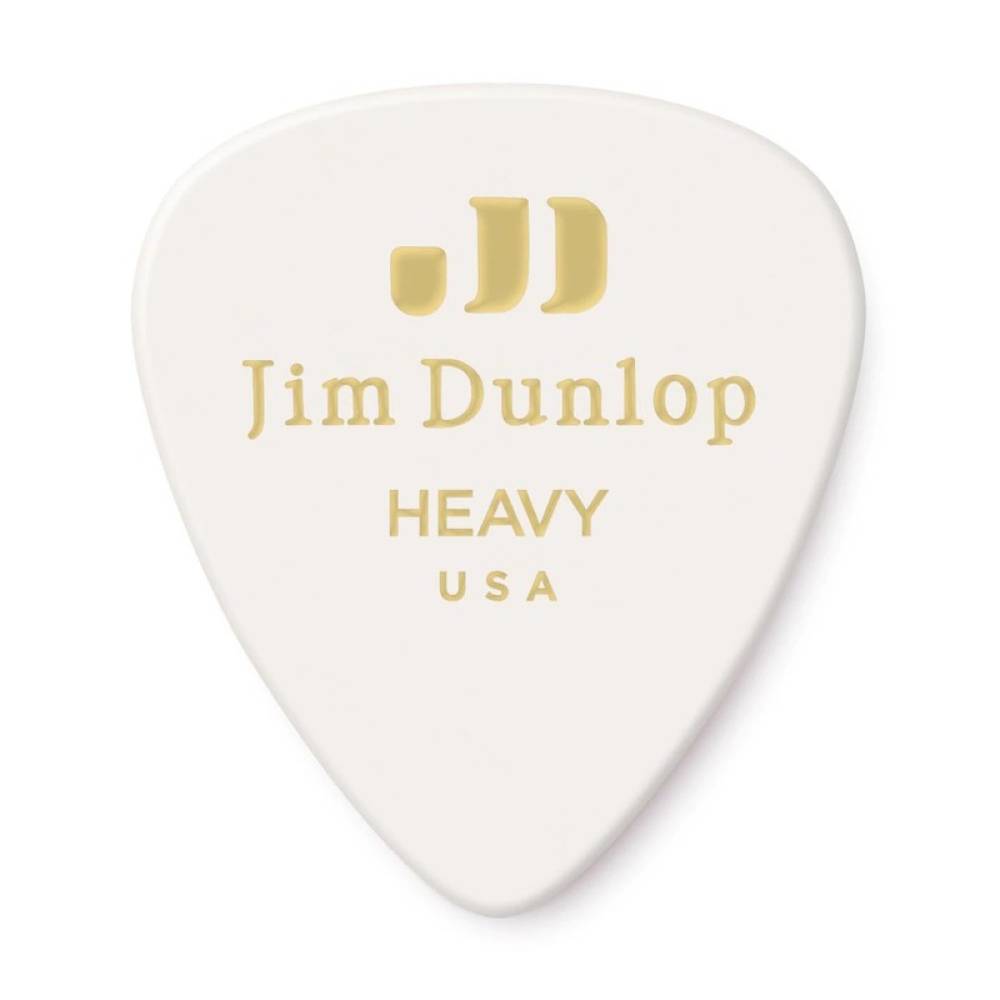 Медіатори Dunlop 483P01HV Genuine Celluloid Classic White Heavy Player's Pack (12 шт.)