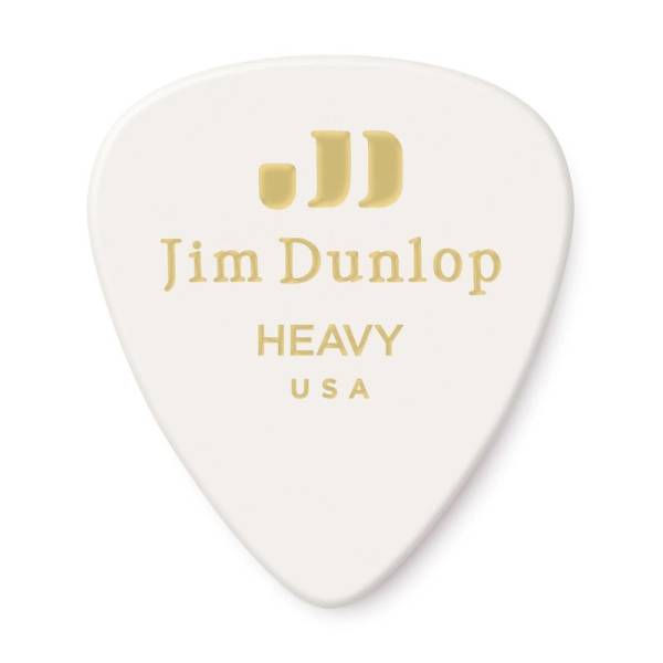 Медіатори Dunlop 483P01HV Genuine Celluloid Classic White Heavy Player's Pack (12 шт.)
