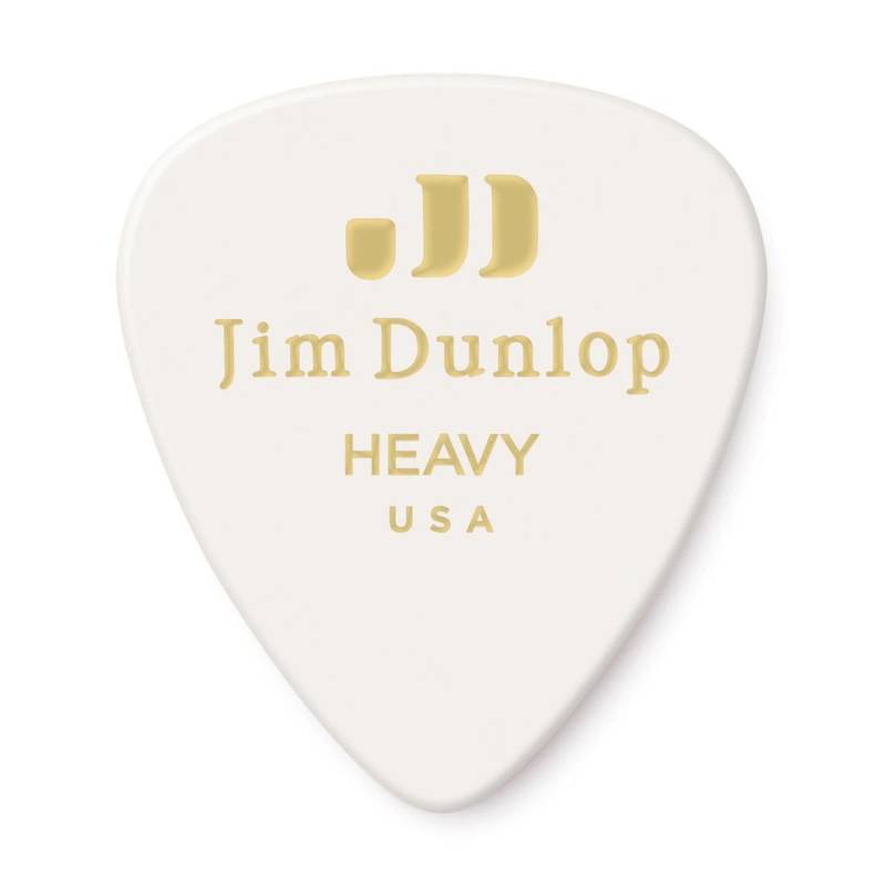 Медіатори Dunlop 483P01HV Genuine Celluloid Classic White Heavy Player's Pack (12 шт.)